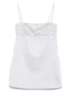 Retroféte Cornelia Embellished Shift Dress In White