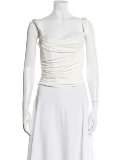 Pre-owned Retroféte Cowl Neck Sleeveless Top W/ Tags In Neutrals