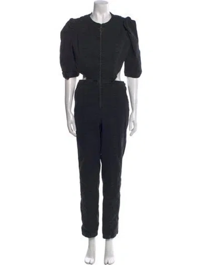 Pre-owned Retroféte Crew Neck Jumpsuit In Black