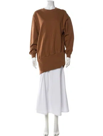 Pre-owned Retroféte Crew Neck Long Sleeve Sweatshirt In Brown