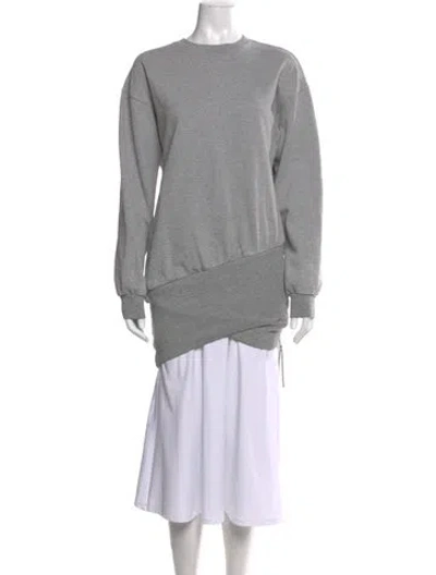 Pre-owned Retroféte Crew Neck Long Sleeve Sweatshirt In Gray