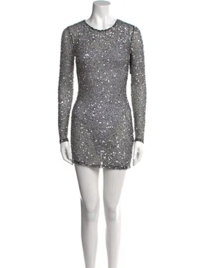 Pre-owned Retroféte Crew Neck Mini Dress In Multi