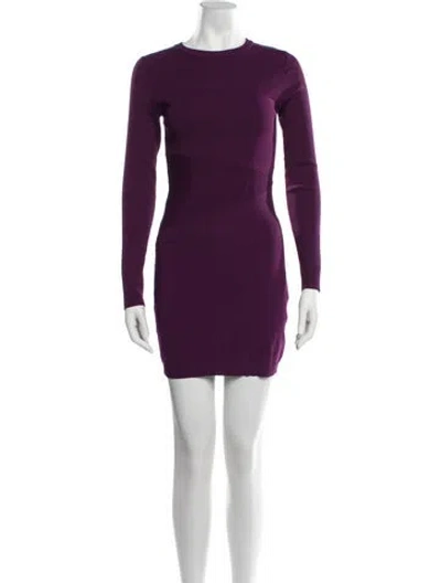 Pre-owned Retroféte Crew Neck Mini Dress W/ Tags In Purple