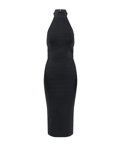 Retroféte Runa Bandage Knit Midi Dress In Black