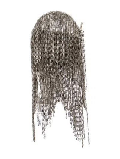 Pre-owned Retroféte Crystal Evening Bag In Silver