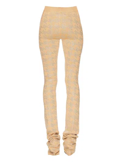 Pre-owned Retroféte Crystal Pattern Trousers In Neutral