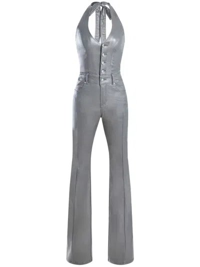 Retroféte Cynthia Jumpsuit In Coated Grey