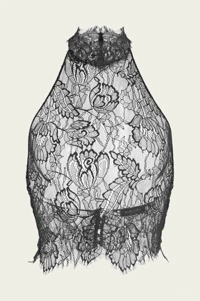 RETROFÉTE CYRENE LACE BLOUSE IN BLACK