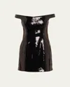 Retroféte Dannie Sequined Mini Dress In Black