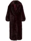 Retroféte Dasha Faux Fur Jacket In Red
