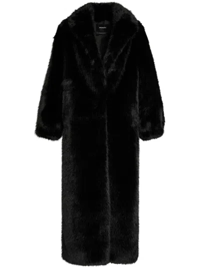 Retroféte Dasha Mantel Aus Faux Fur In Schwarz
