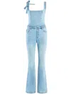 Retroféte Dawson Sleeveless Denim Jumpsuit In Blue