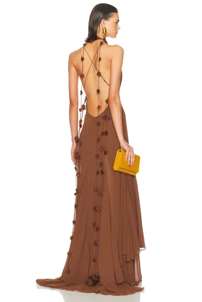 Retroféte Deena Dress In Brown