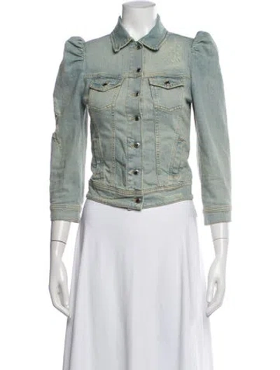 Pre-owned Retroféte Denim Jacket In Green
