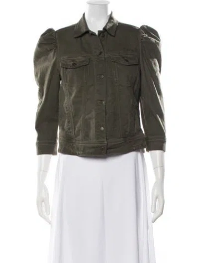 Pre-owned Retroféte Denim Jacket In Green