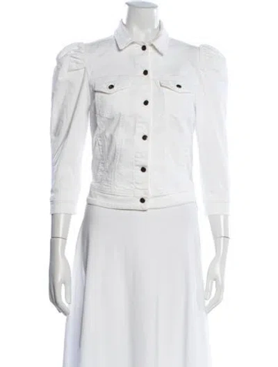Pre-owned Retroféte Denim Jacket In Neutrals/white
