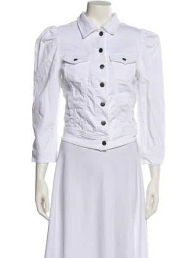 Pre-owned Retroféte Denim Jacket In White