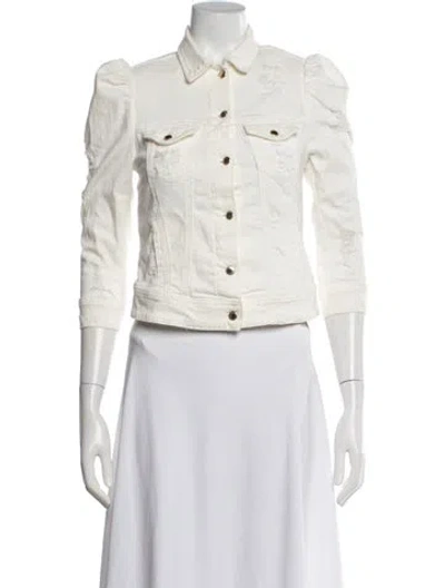 Pre-owned Retroféte Denim Jacket In White