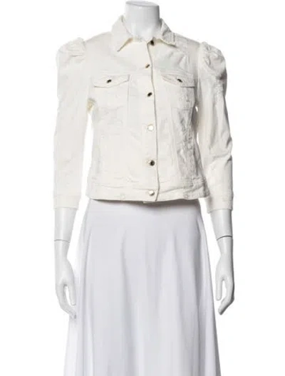 Pre-owned Retroféte Denim Jacket In White