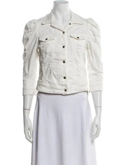 Pre-owned Retroféte Denim Jacket In White
