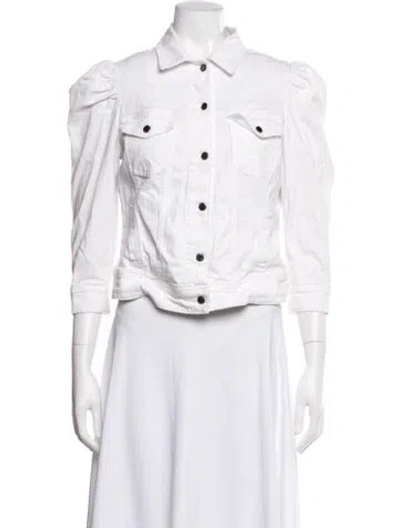 Pre-owned Retroféte Denim Jacket In White