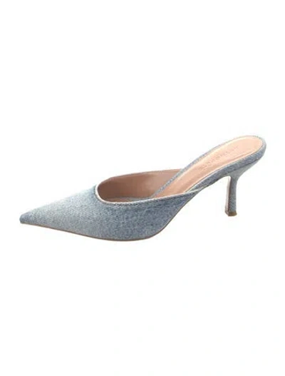 Pre-owned Retroféte Denim Mules In Blue