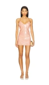 Retroféte Deserae Sequin-embellished Slip Dress In Pink