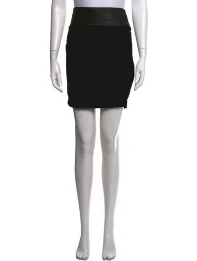 Pre-owned Retroféte Distressed Accents Mini Skirt In Black