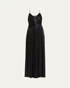 Retroféte Doss Metallic Cocktail Dress In Black