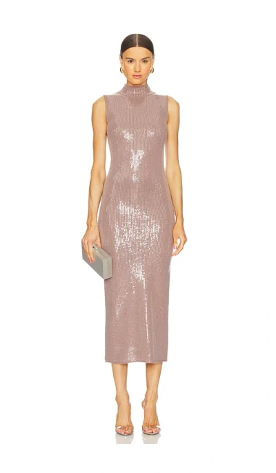 Retroféte Dove Dress In Truffle