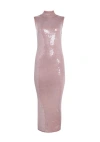 Retroféte Dove Dress In Truffle