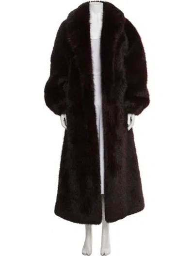 Pre-owned Retroféte Down Coat In Burgundy