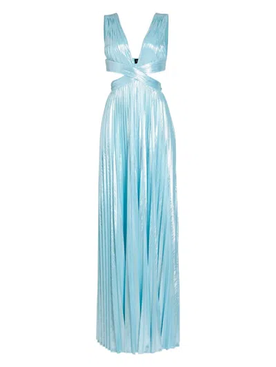 Retroféte Dracey Dress In Sky Blue