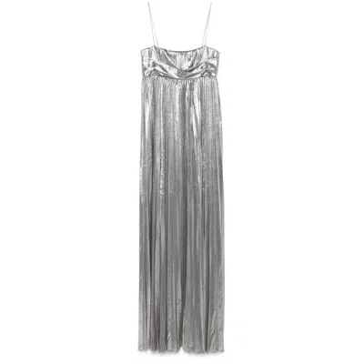 Retroféte Zinnia Gown In Silver