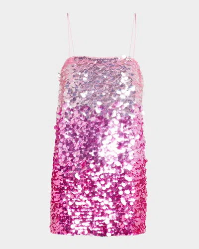 Retroféte Eleanor Sequin Mini Dress In Camellia Ombre