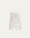 Retroféte Avanyah Knit Mini Bodycon Dress In Silver