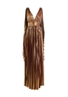 Retroféte Eleri Gown In Golden Mulberry
