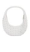 Retroféte Elodie Medium Embellished Top-handle Bag In White