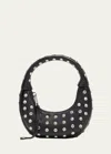 Retroféte Maybelle Crystal-embellished Shoulder Bag In Black Silver