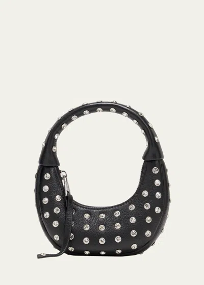 Retroféte Elodie Small Embellished Top-handle Bag In Black
