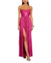 Retroféte Elora Strapless Dress In Hot Pink