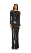 Retroféte Elsi Sequin Dress In Black