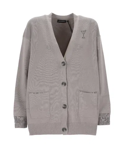 Retroféte Retrofete Embellished Knit Cardigan In Gold