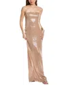 Retroféte Ember Dress In Metallic