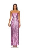 Retroféte Ember Sequin Dress In Pink