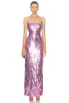 Retroféte Ember Sequin Dress In Pink