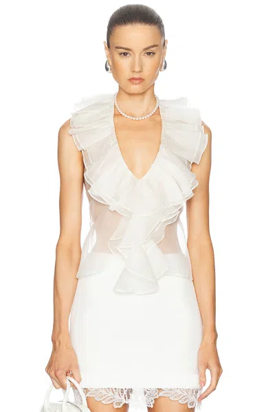 Retroféte Emeline Top In White