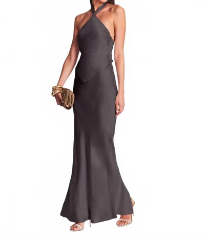 Retroféte Ester Dress In Charcoal In Black