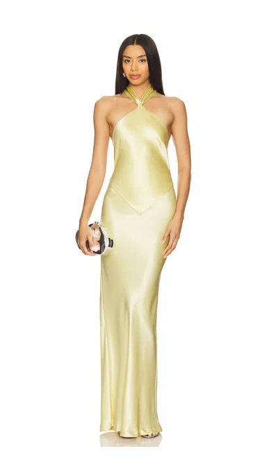 Retroféte Ester Dress In Lemon