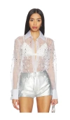 Retrofete Eugenia Blouse In White